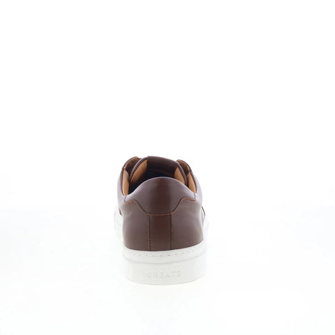 Greats Royale 2.0 RYLL01SG-DKB Mens Brown Leather Lifestyle Sneakers Shoes