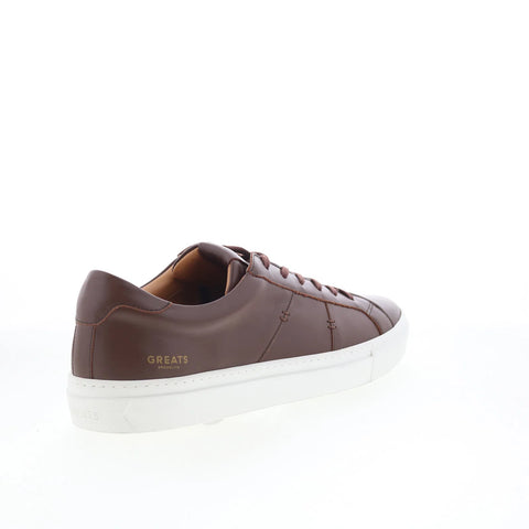 Greats Royale 2.0 RYLL01SG-DKB Mens Brown Leather Lifestyle Sneakers Shoes
