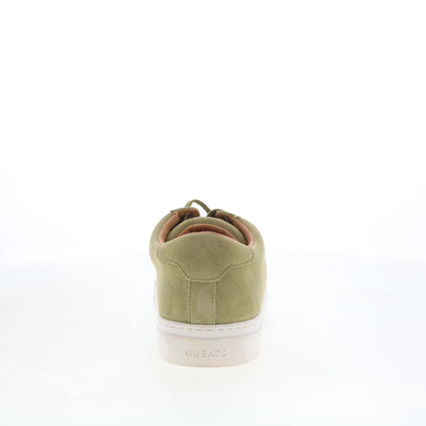 Greats Royale ROYA02SG-GEG Mens Green Suede Lace Up Lifestyle Sneakers Shoes