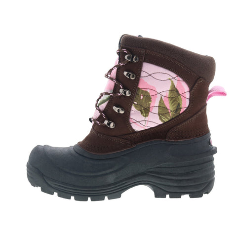 Ranger RG Lark Pink BG RPW123 Womens Brown Leather Lace Up Winter Boots