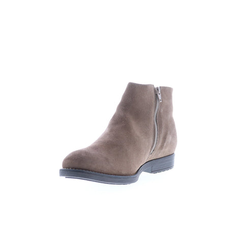 Bos. & Co. Rule Womens Brown Suede Zipper Ankle & Booties Boots