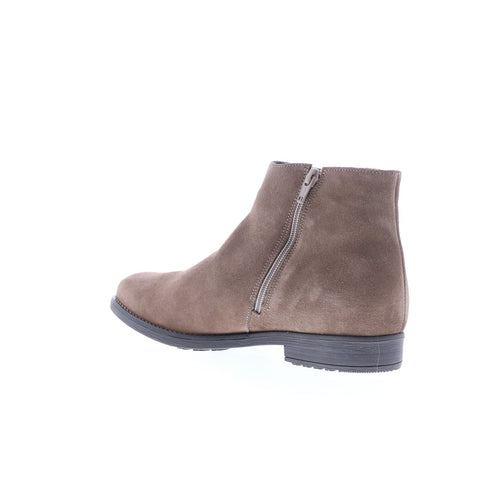 Bos. & Co. Rule Womens Brown Suede Zipper Ankle & Booties Boots