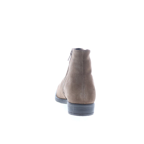 Bos. & Co. Rule Womens Brown Suede Zipper Ankle & Booties Boots