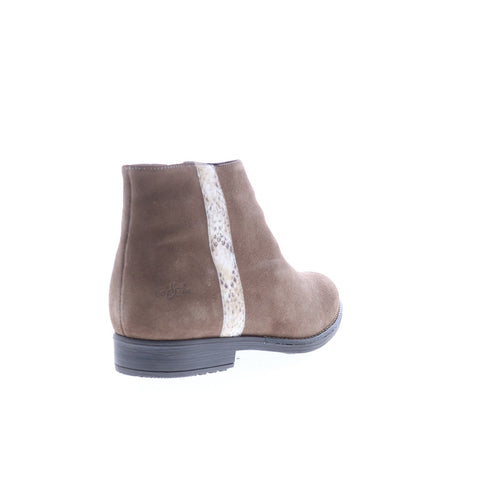 Bos. & Co. Rule Womens Brown Suede Zipper Ankle & Booties Boots