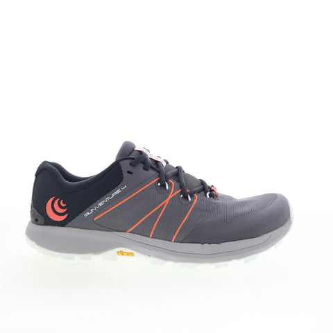 Topo RunVenture 4 W055 Womens Gray Synthetic Lace Up Athletic Running Shoes