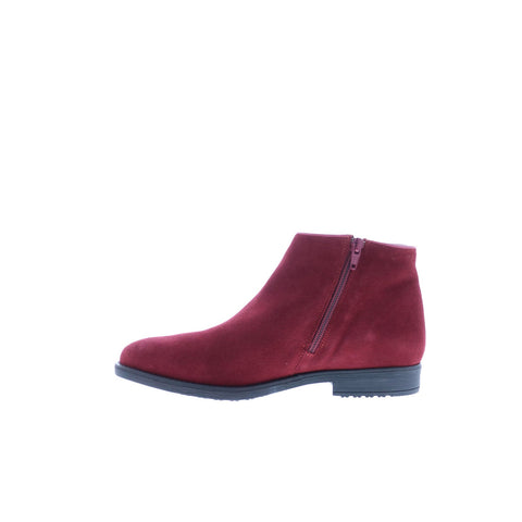 Bos. & Co. Rural Womens Red Suede Zipper Ankle & Booties Boots