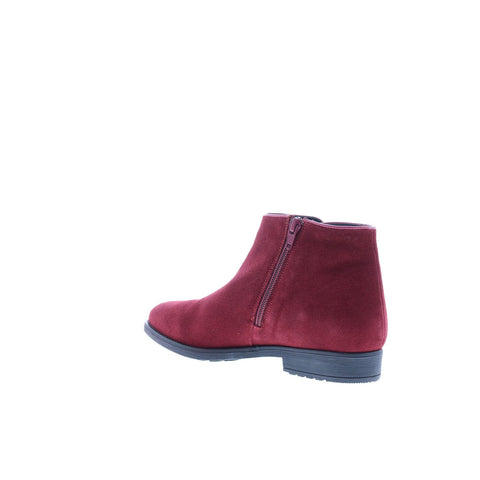 Bos. & Co. Rural Womens Red Suede Zipper Ankle & Booties Boots