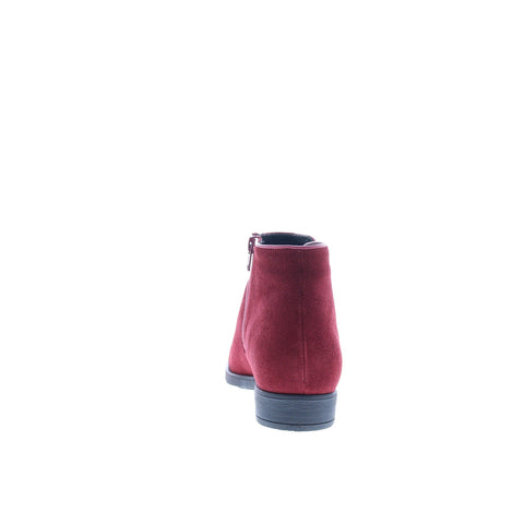 Bos. & Co. Rural Womens Red Suede Zipper Ankle & Booties Boots
