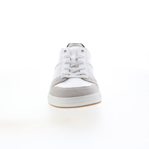 Mephisto Russel Mens White Leather Lace Up Lifestyle Sneakers Shoes