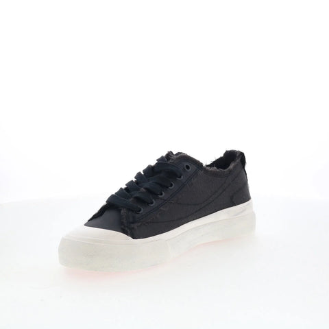 Diesel S-Athos Low Womens Black Canvas Lace Up Lifestyle Sneakers Shoes