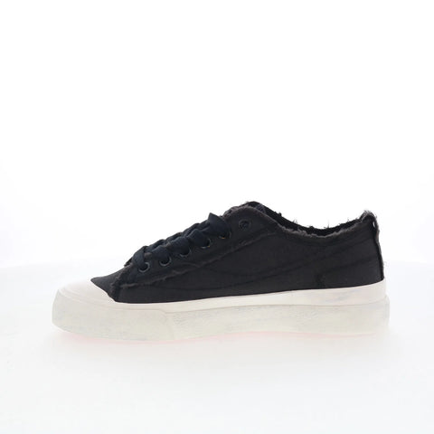 Diesel S-Athos Low Womens Black Canvas Lace Up Lifestyle Sneakers Shoes