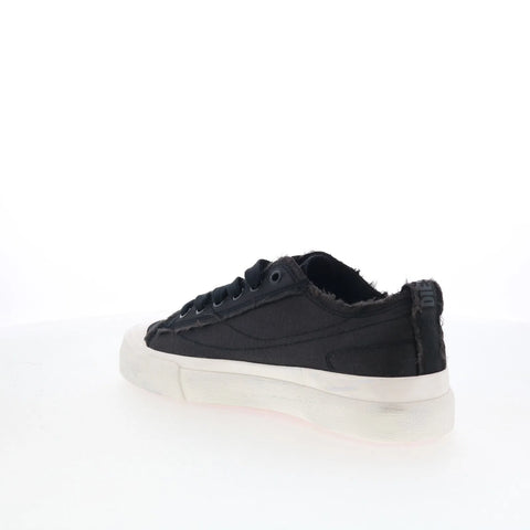 Diesel S-Athos Low Womens Black Canvas Lace Up Lifestyle Sneakers Shoes