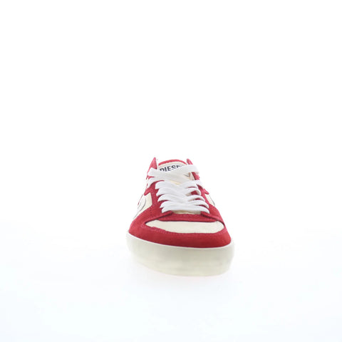 Diesel S-Leroji D-1 Low Mens Red Suede Lace Up Lifestyle Sneakers Shoes