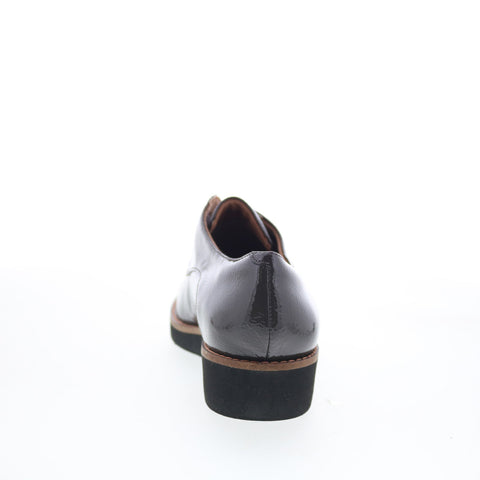 SoftWalk Willis S1811-072 Womens Gray Leather Lace Up Oxford Flats Shoes