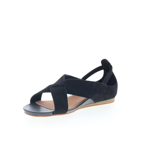 SoftWalk Camilla S1903-004 Womens Black Leather Strap Sandals Shoes