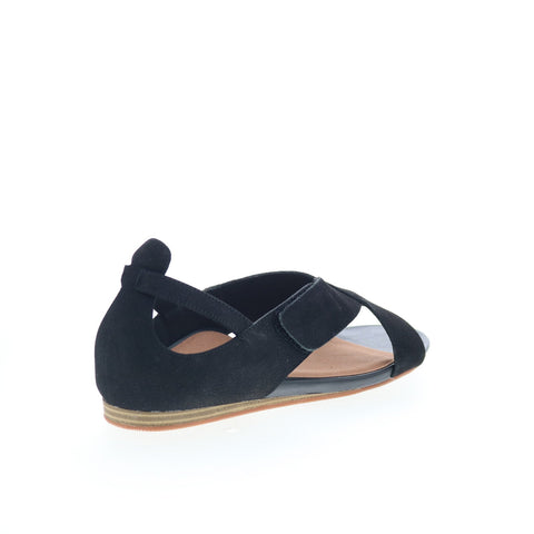 SoftWalk Camilla S1903-004 Womens Black Leather Strap Sandals Shoes