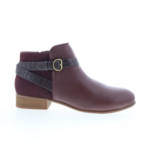 SoftWalk Raveena S1960-200 Womens Brown Leather Zipper Ankle & Booties Boots