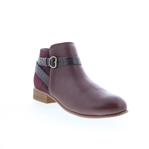 SoftWalk Raveena S1960-200 Womens Brown Leather Zipper Ankle & Booties Boots