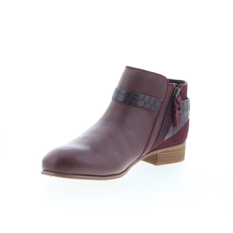 SoftWalk Raveena S1960-200 Womens Brown Leather Zipper Ankle & Booties Boots