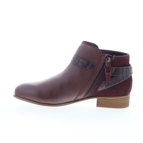 SoftWalk Raveena S1960-200 Womens Brown Leather Zipper Ankle & Booties Boots