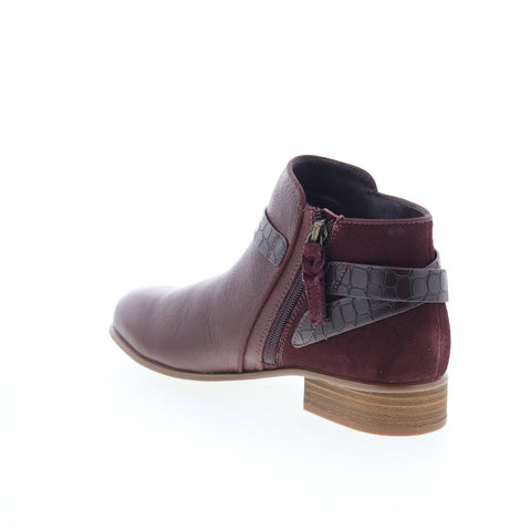 SoftWalk Raveena S1960-200 Womens Brown Leather Zipper Ankle & Booties Boots