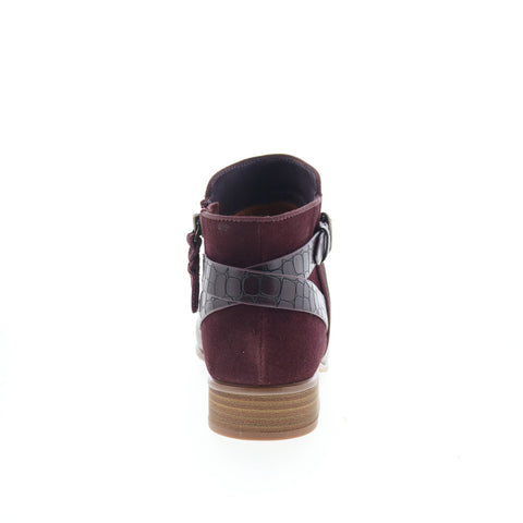 SoftWalk Raveena S1960-200 Womens Brown Leather Zipper Ankle & Booties Boots