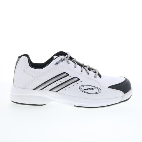 Storm S203-9 Mens White Synthetic Lace Up Athletic Bowling Shoes