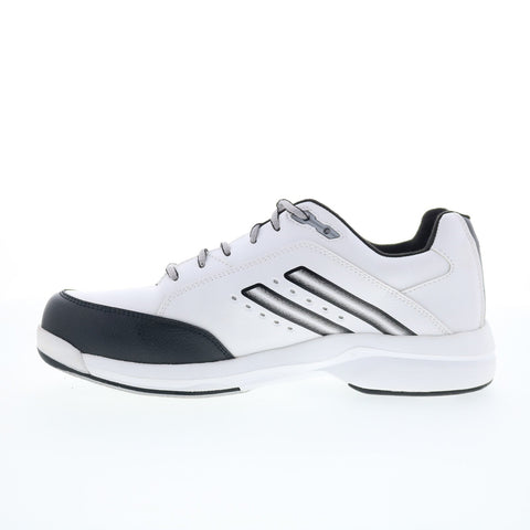 Storm S203-9 Mens White Synthetic Lace Up Athletic Bowling Shoes