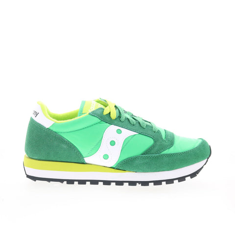 Saucony Jazz Original S2044-660 Mens Green Suede Lifestyle Sneakers Shoes