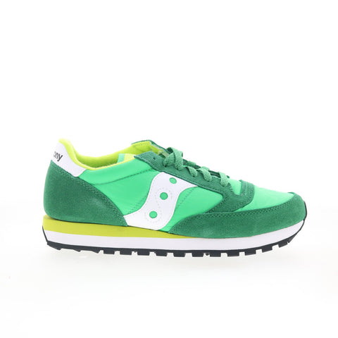 Saucony Jazz Original S2044-660 Mens Green Suede Lifestyle Sneakers Shoes