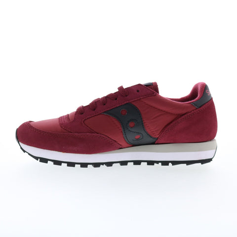 Saucony Jazz Original S2044-675 Mens Burgundy Suede Lifestyle Sneakers Shoes