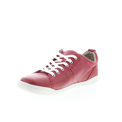 SoftWalk Athens S2051-601 Womens Red Leather Lifestyle Sneakers Shoes