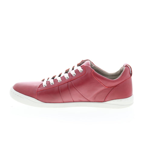 SoftWalk Athens S2051-601 Womens Red Leather Lifestyle Sneakers Shoes