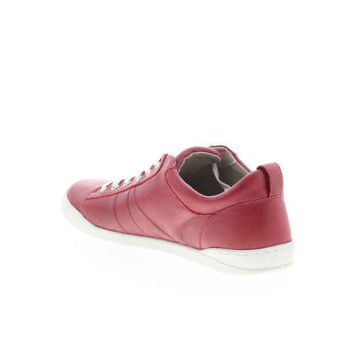 SoftWalk Athens S2051-601 Womens Red Leather Lifestyle Sneakers Shoes