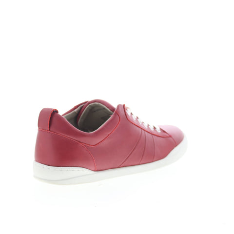SoftWalk Athens S2051-601 Womens Red Leather Lifestyle Sneakers Shoes