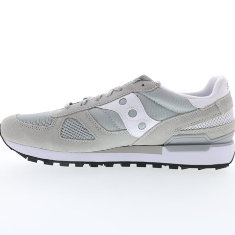 Saucony Shadow Original S2108-857 Mens Gray Suede Lifestyle Sneakers Shoes