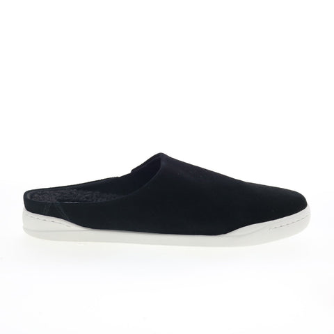 SoftWalk Auburn S2151-003 Womens Black Suede Slip On Mule Flats Shoes