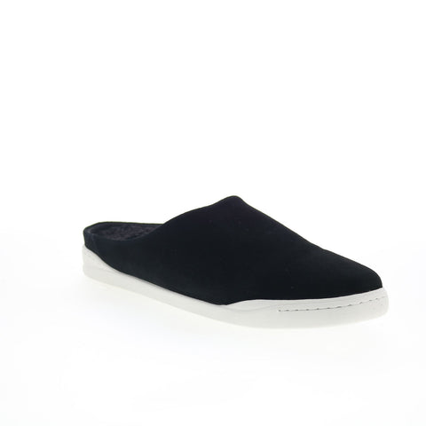 SoftWalk Auburn S2151-003 Womens Black Suede Slip On Mule Flats Shoes