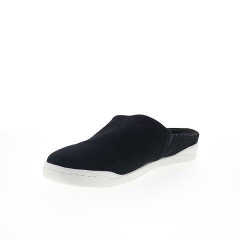 SoftWalk Auburn S2151-003 Womens Black Suede Slip On Mule Flats Shoes