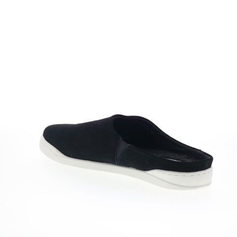 SoftWalk Auburn S2151-003 Womens Black Suede Slip On Mule Flats Shoes