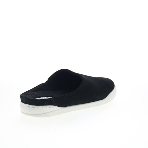 SoftWalk Auburn S2151-003 Womens Black Suede Slip On Mule Flats Shoes