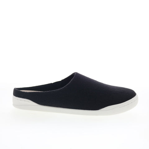 SoftWalk Auburn S2151-016 Womens Black Canvas Slip On Mule Flats Shoes