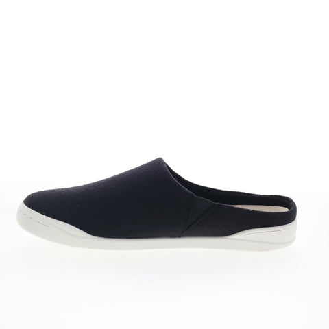 SoftWalk Auburn S2151-016 Womens Black Canvas Slip On Mule Flats Shoes