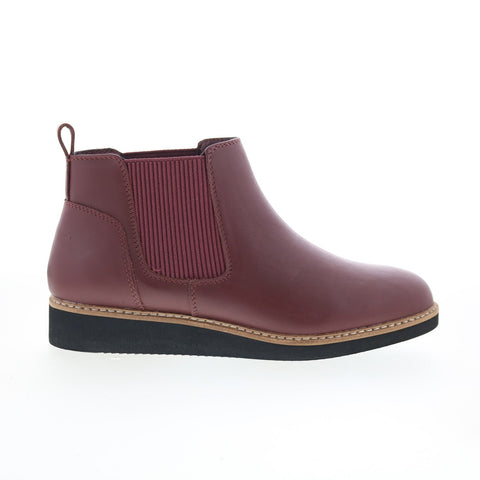 SoftWalk Wildwood S2164-200 Womens Brown Leather Slip On Chelsea Boots