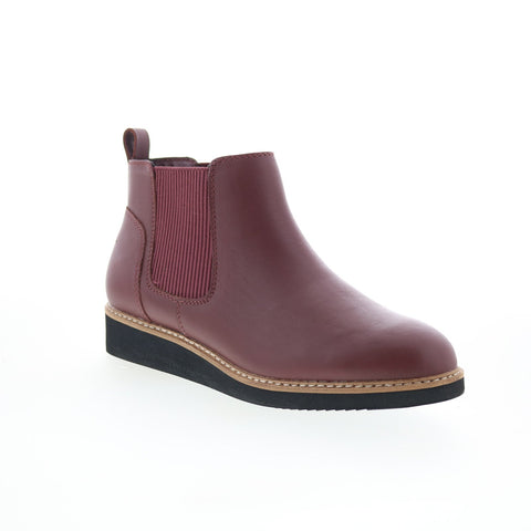 SoftWalk Wildwood S2164-200 Womens Brown Leather Slip On Chelsea Boots