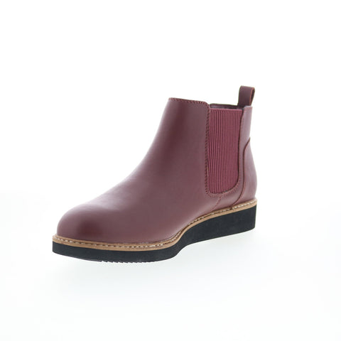 SoftWalk Wildwood S2164-200 Womens Brown Leather Slip On Chelsea Boots