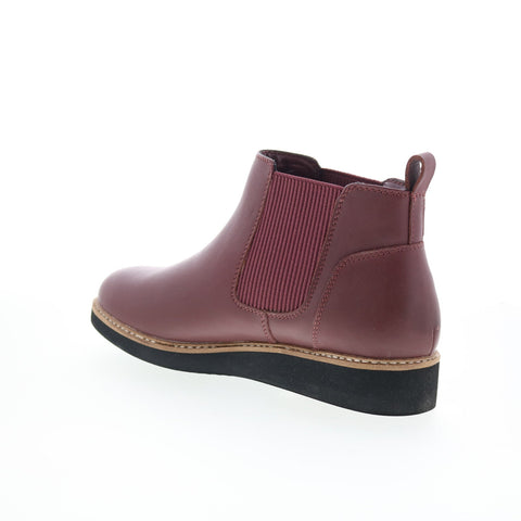 SoftWalk Wildwood S2164-200 Womens Brown Leather Slip On Chelsea Boots