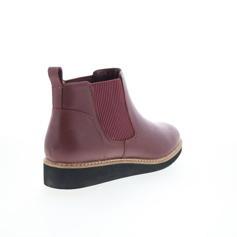SoftWalk Wildwood S2164-200 Womens Brown Leather Slip On Chelsea Boots