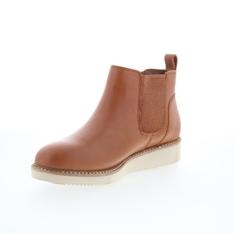 SoftWalk Wildwood S2164-215 Womens Brown Leather Slip On Chelsea Boots