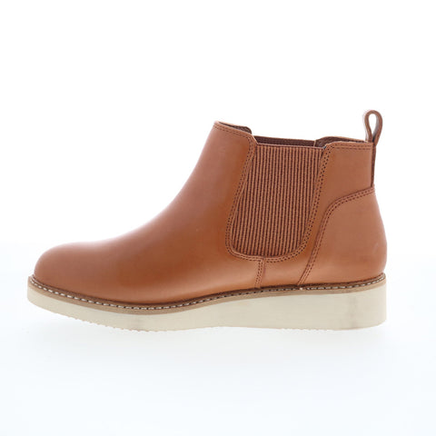 SoftWalk Wildwood S2164-215 Womens Brown Leather Slip On Chelsea Boots